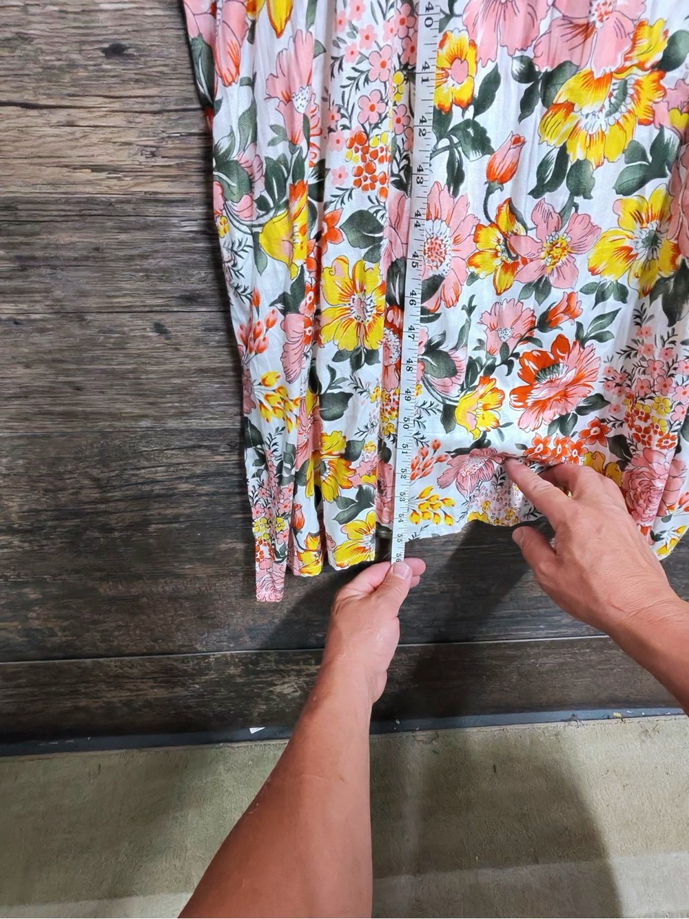Shore Drive Floral Spaghetti-Strap Maxi Dress in Pink & Yellow - Picture 8 of 13